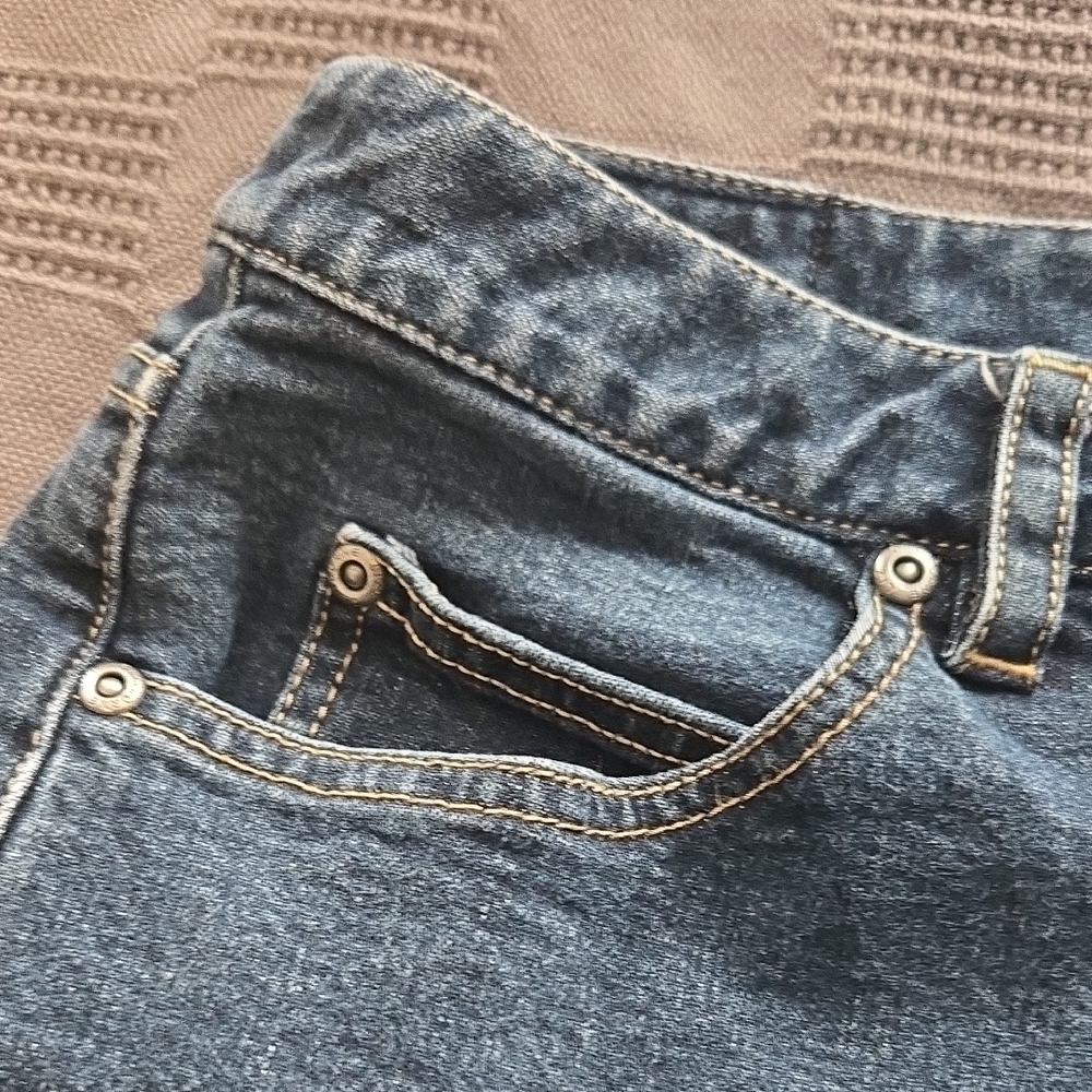 Liz Claiborne Blue Straight Leg Jeans - Picture 3 of 10